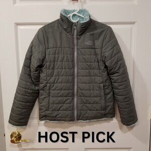 Girls' The North Face Mossbud Swirl Reversible Jacket, Size L (14/16), EUC